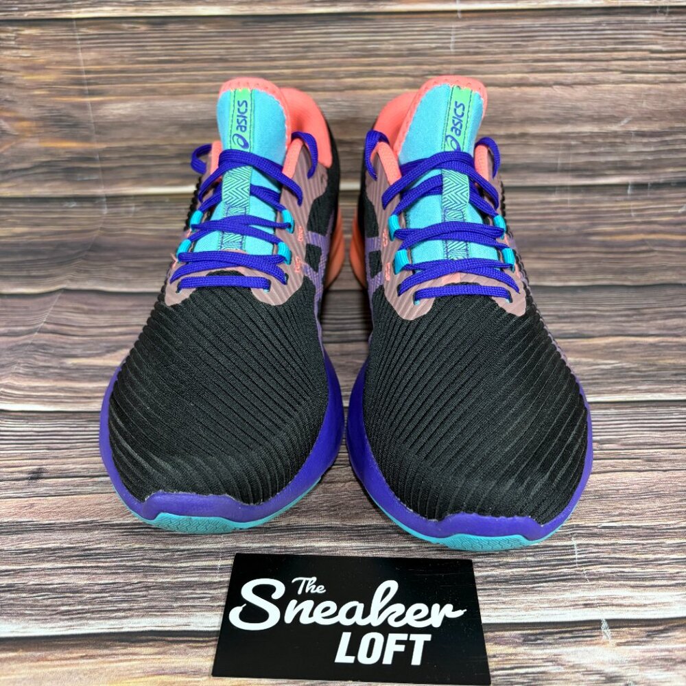 Asics Versablast Women's Black Purple Athletic Running‎ Shoes - Picture 2 of 8
